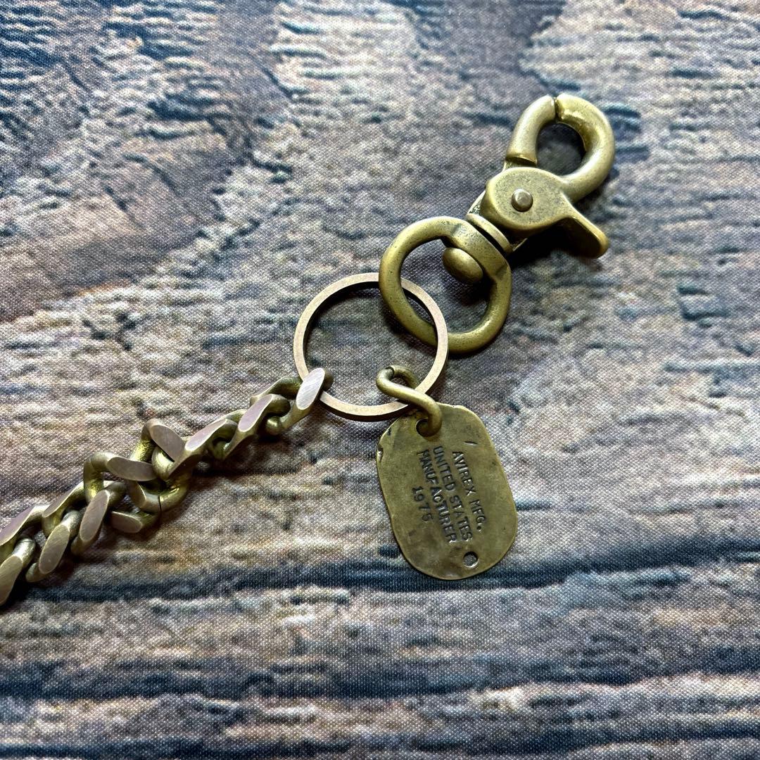 小物 AVIREX / BRASS wallet chain
