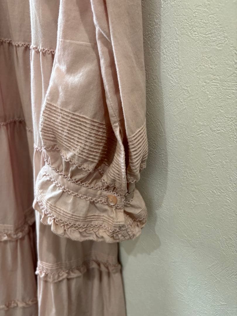 ピンクハウス　フリル襟 ピンク ワンピース