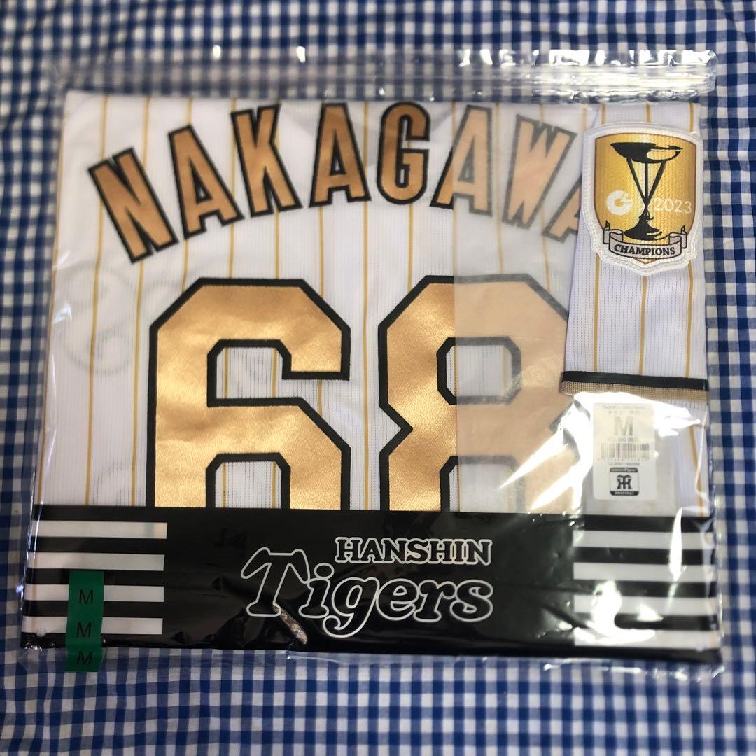 中川勇斗 チャンピオン レプリカ ユニフォーム Mサイズ 阪神タイガース