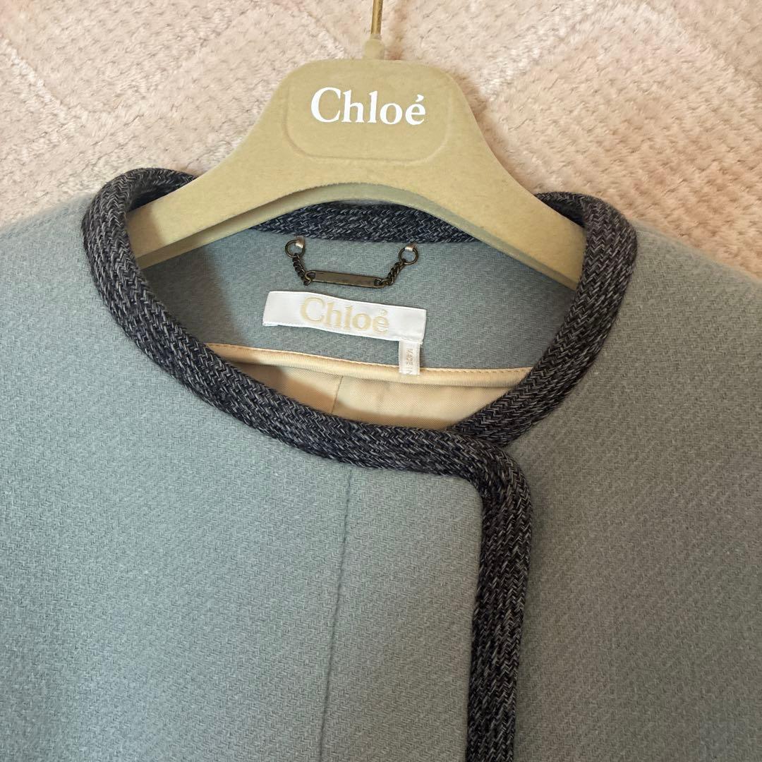 極美品⭐️Chloé ライトグリーン　コート　36