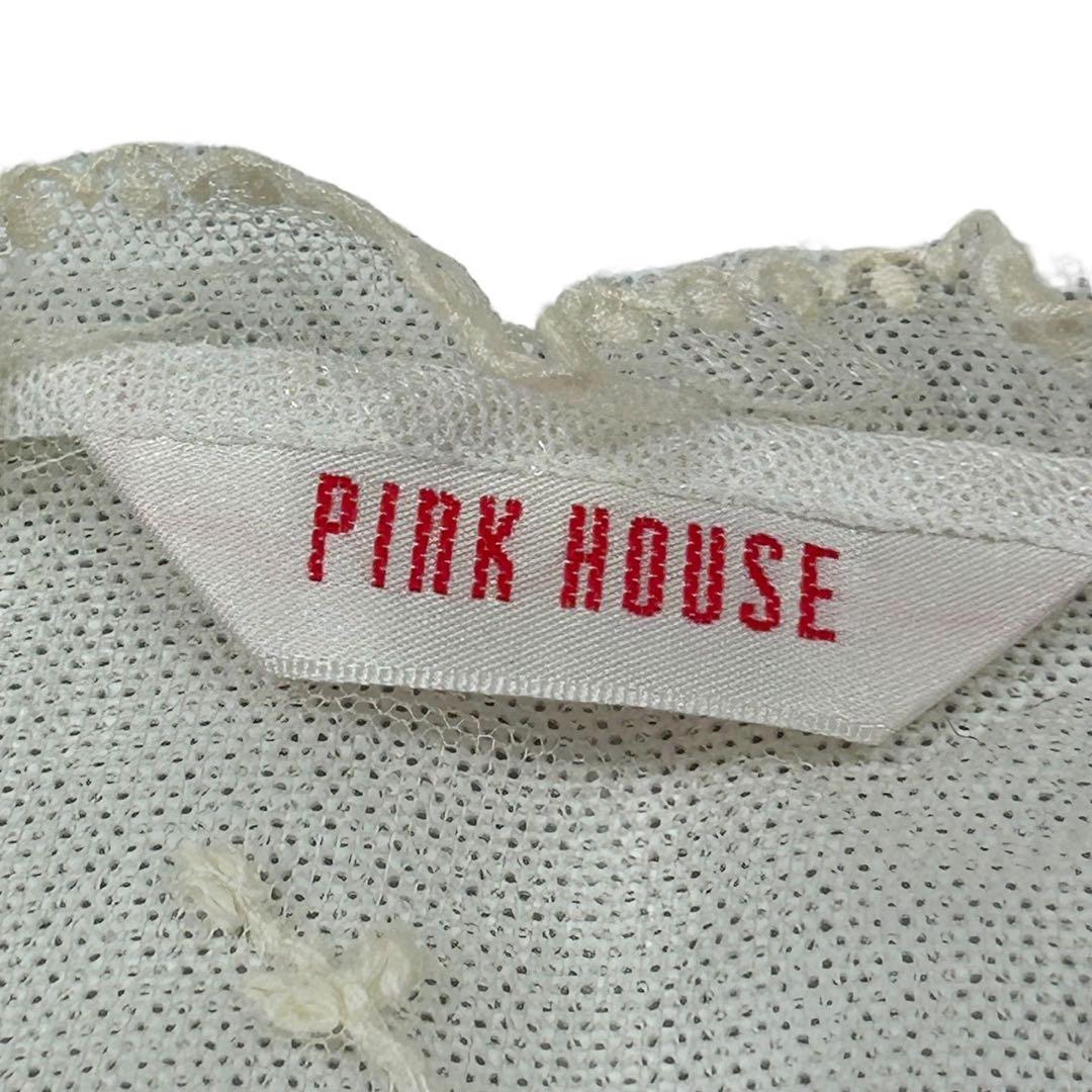 ピンクハウス PINKHOUSE チュールレースベスト チュニック 刺繍