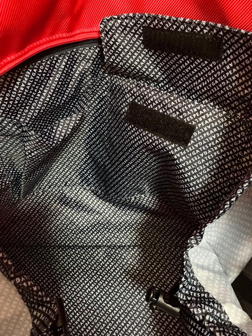 PEARLY GATES ロゴ入りピンクトートロッカーバッグ