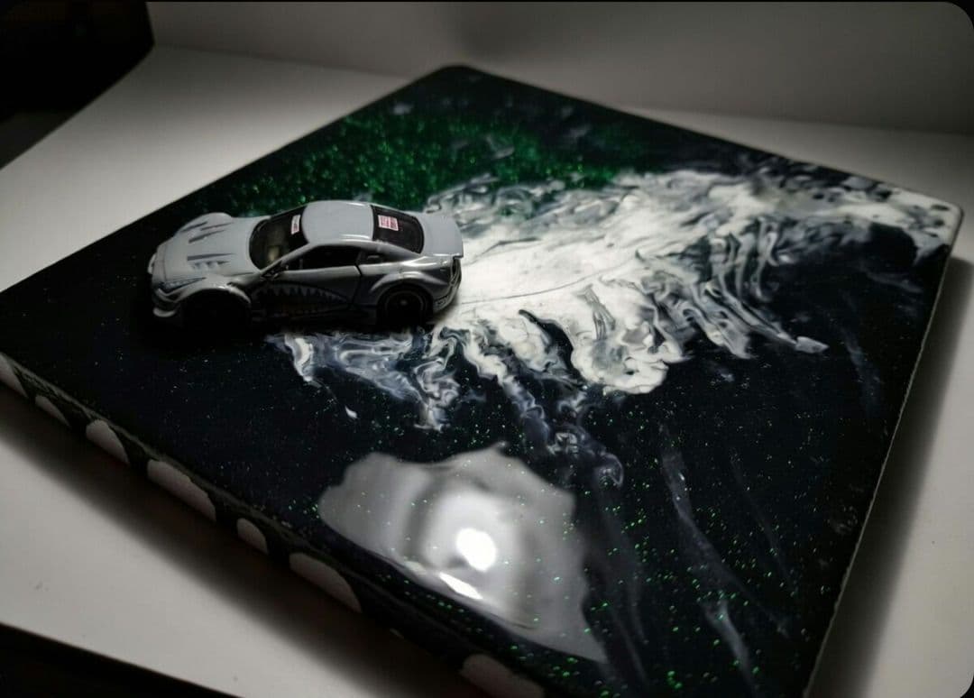 レジンジオラマ『シャークGT-R ディープオーシャンEsc』 壁掛けアート」