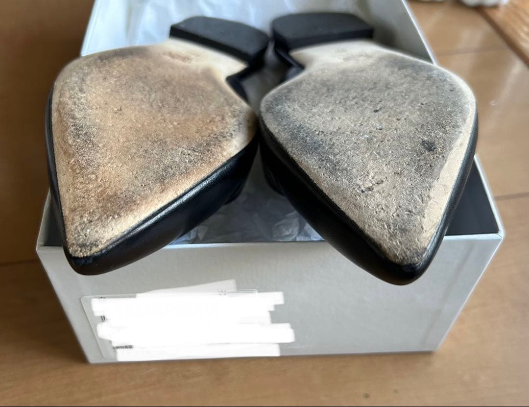 ネブローニ Nebuloni ミュール フラット 39 26cm ブラック