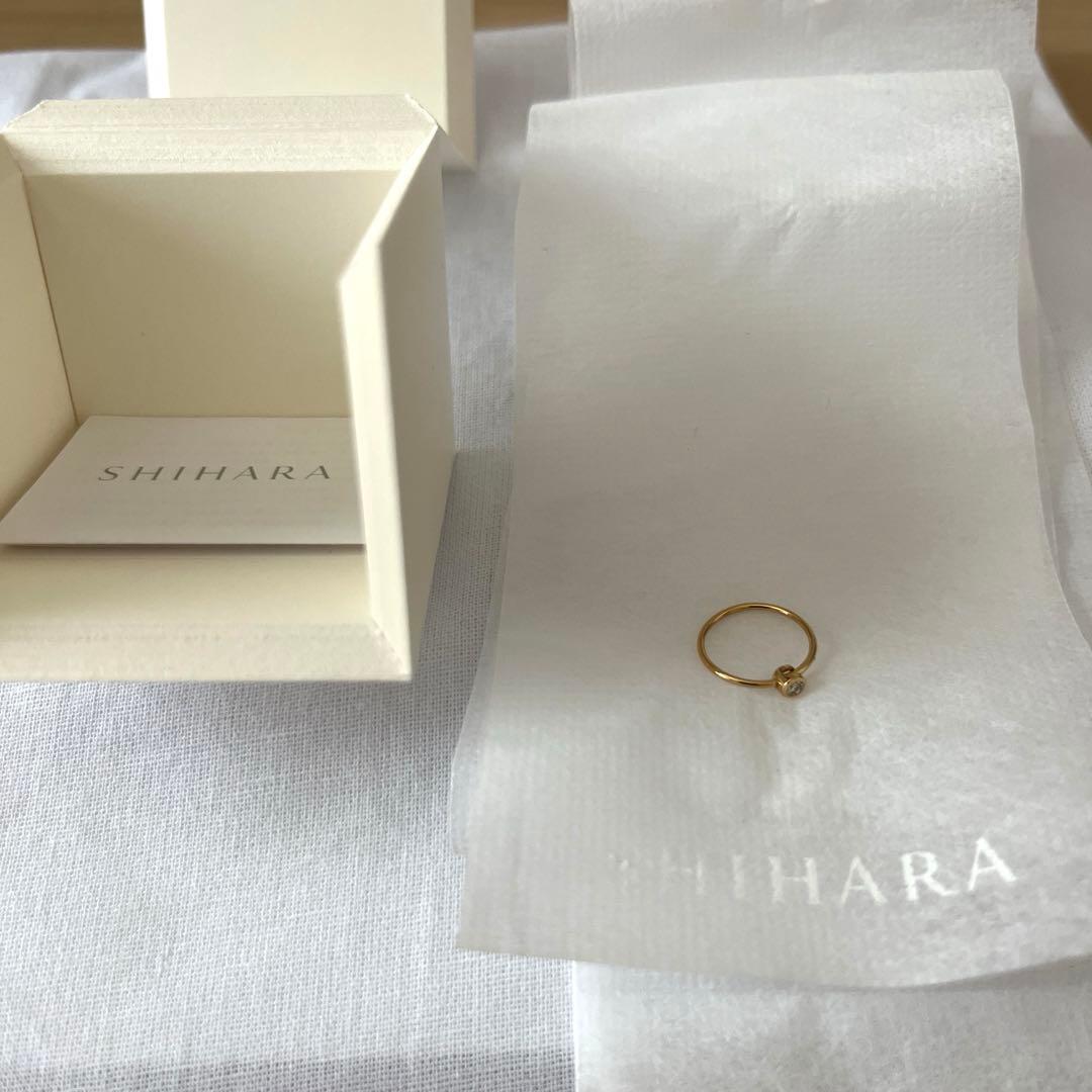 SHIHARA ワンストーンフープピアス