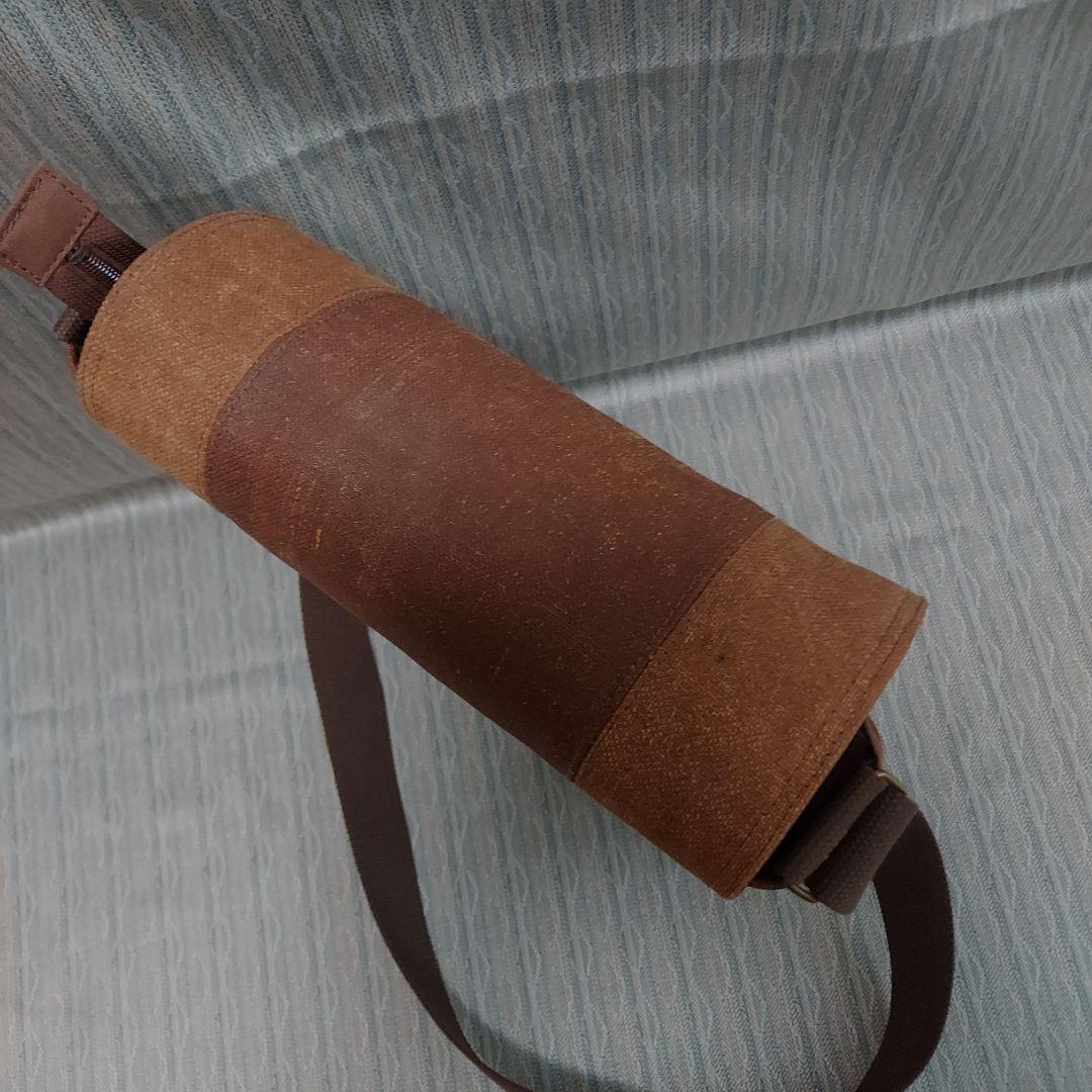 柿渋染め酒袋のサコッシュバッグ(蓋付きマグネットタイプ)