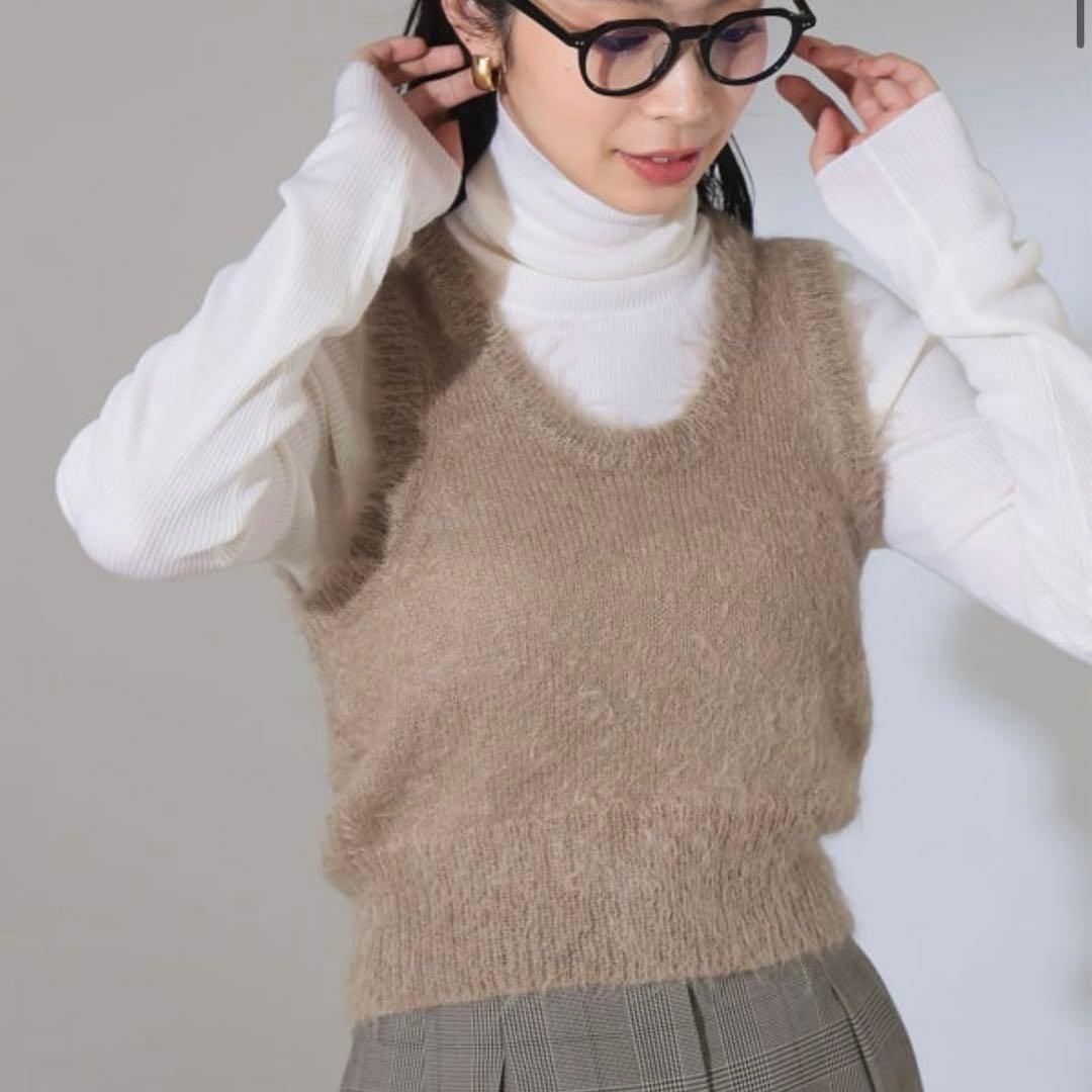 トップス AURALEE MOHAIR KNIT TANK