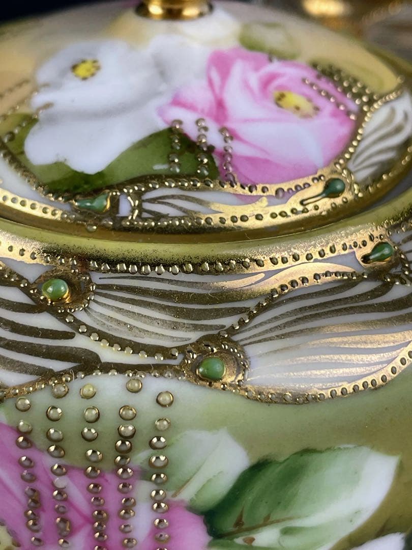 【専用】オールドノリタケ 薔薇紋 シュガーボウル クリーマー ジュエル 金盛り