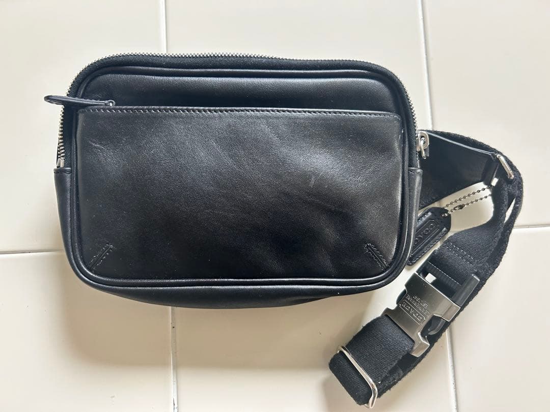 オールドコーチ　FS5446 レザー　ブラウン　ウエストバック　ウエストポーチ