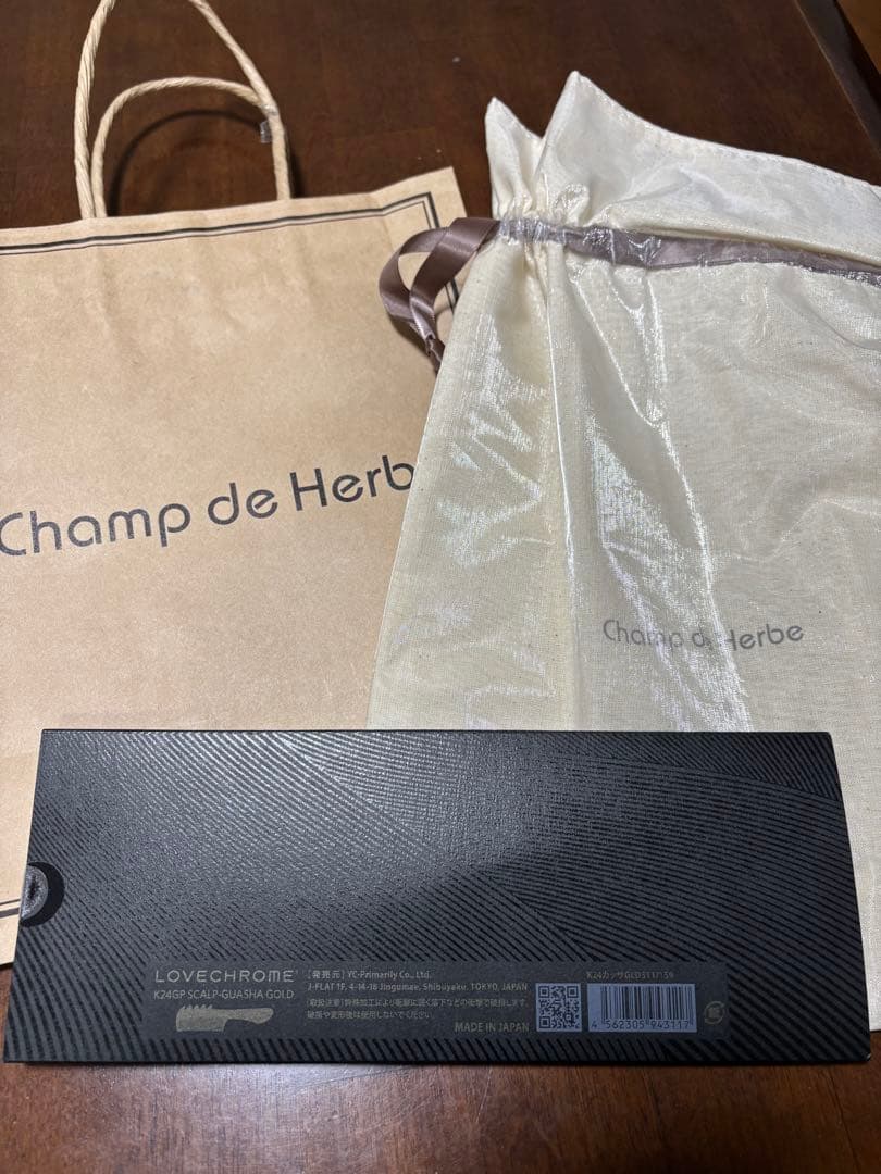 ラブクロム K24GP SCALP-GUASHA GOLD コーム