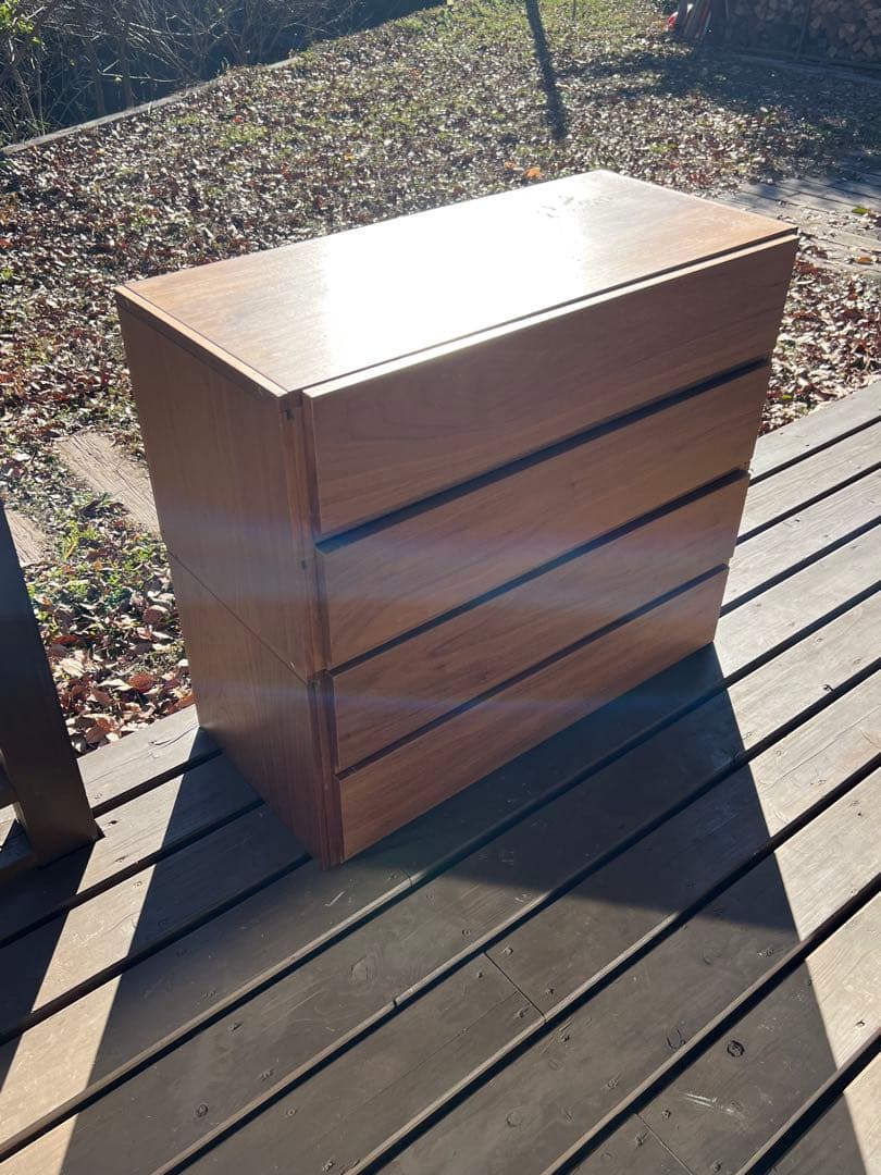 無印良品 ユニットシェルフ ボックス 引出し2段 幅84cm 2個セット