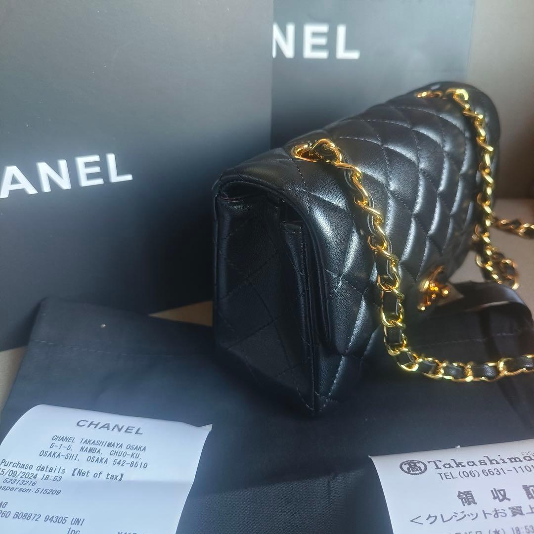 【実写画像】 ブラックショルダーバッグ キルティング