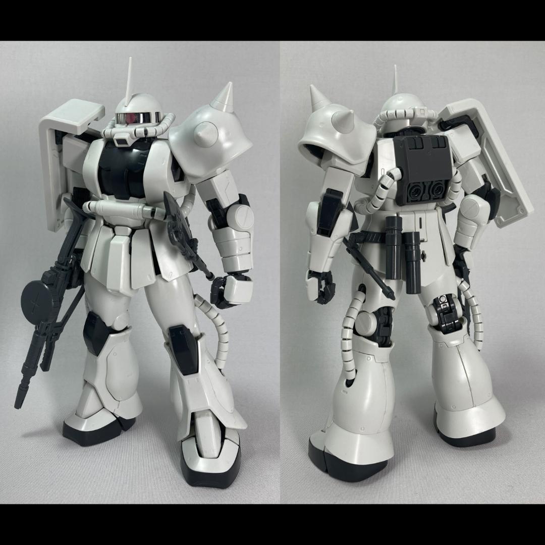 MG ザク 2.0 30th版&ホワイトオーガー仕様 素組み2体セット