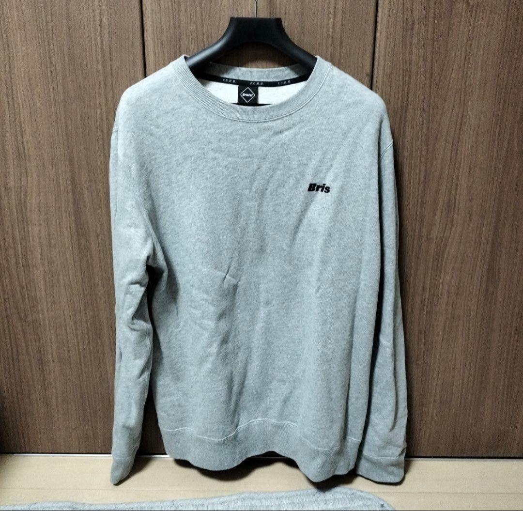 21aw fcrb「SMALL LOGO CREWNECK SWEAT」XL 灰