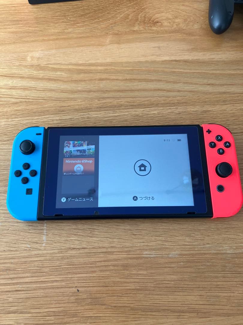 美品　【付属品完備+SD】Nintendo Switch バッテリー強化板