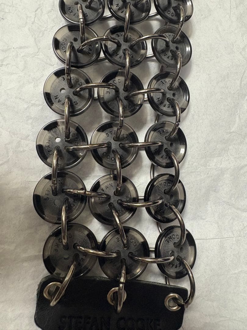 Stefan Cooke ボタンストラップ キーチェーン BLACK