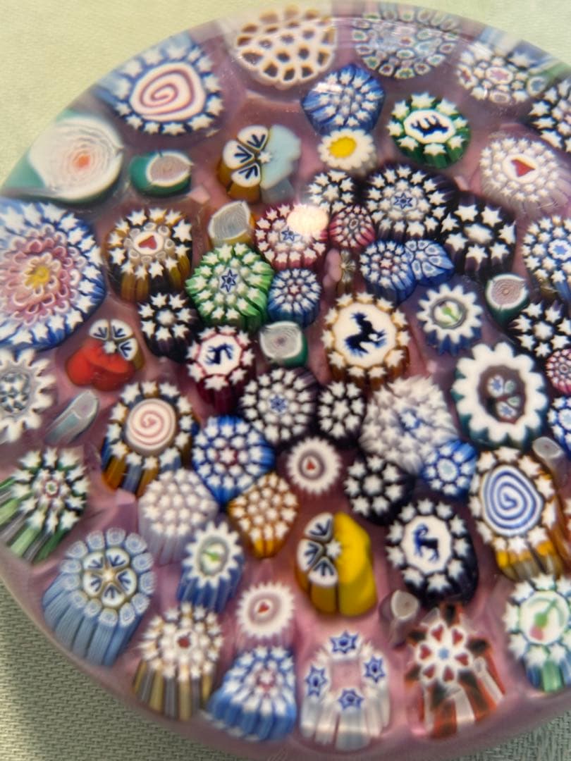 パースシャー　ジョン・ディーコン　ミルフィオリペーパーウェイト