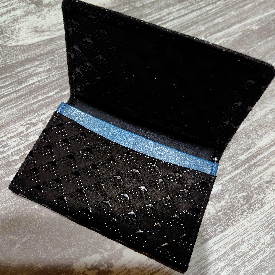 【新品】印傳屋 名刺入れ 富士山柄　ブラック 箱入り INDEN-YA カード入
