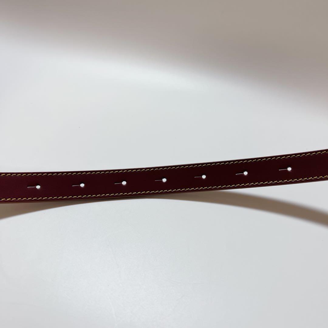 《極美品》バーバリー リバーシブル TBベルト レザー ブラウン ゴールド