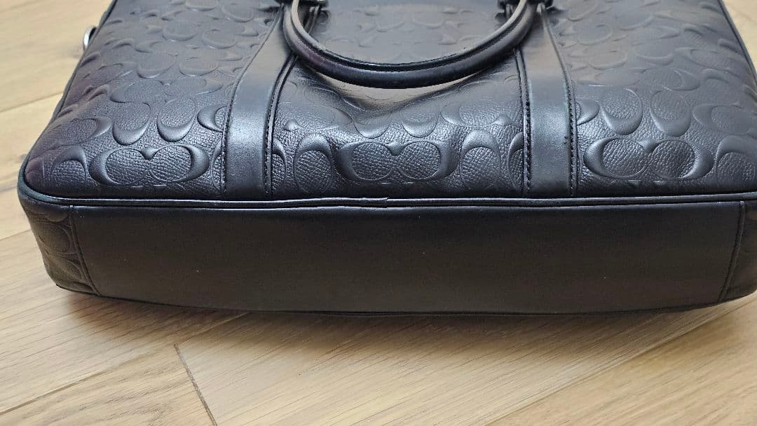 黒 レザー ビジネスバッグ