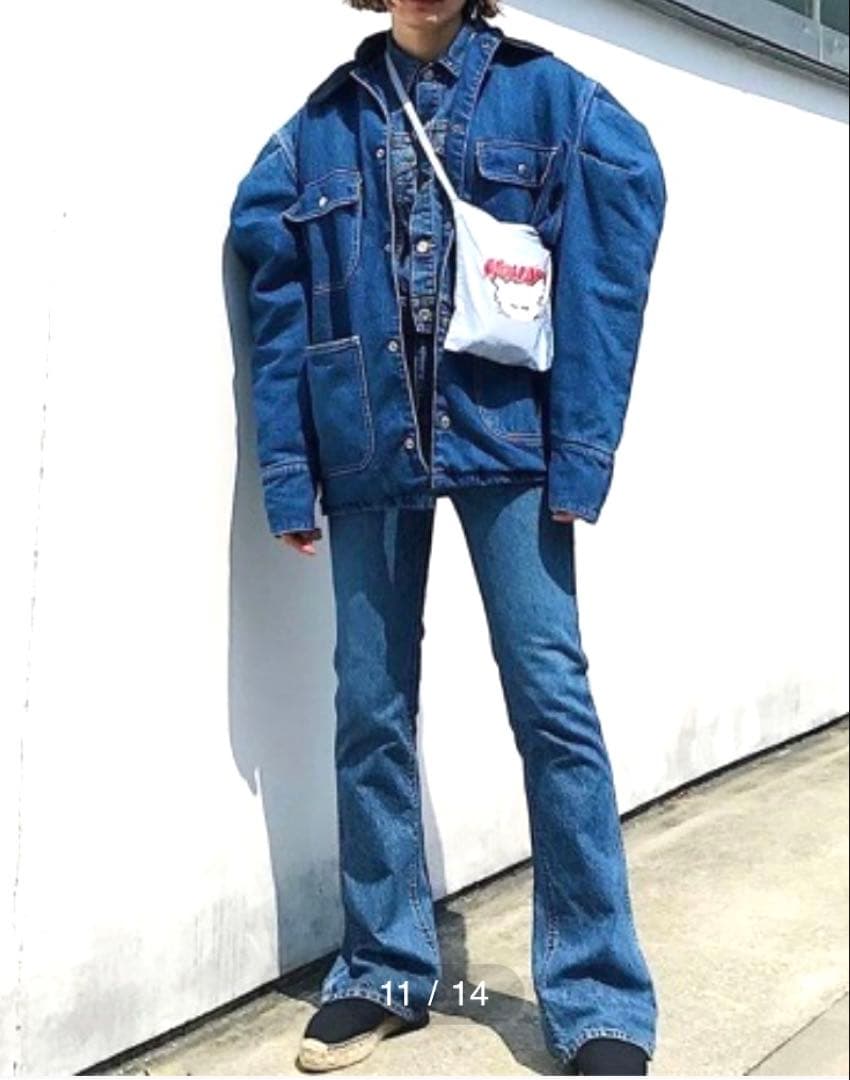 holiday パフスリーブデニムジャケット Gジャン