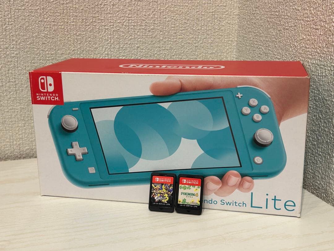 Nintendo Switch Lite ターコイズ 本体+ピクミン4+スプラ3