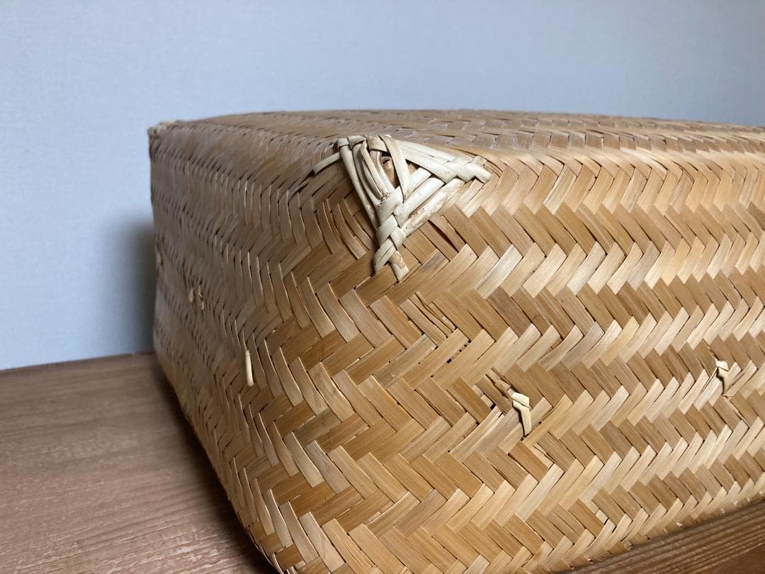 ババグーリ☆竹篭　行李☆大きいサイズ　ヨーガンレール　アンティーク美品