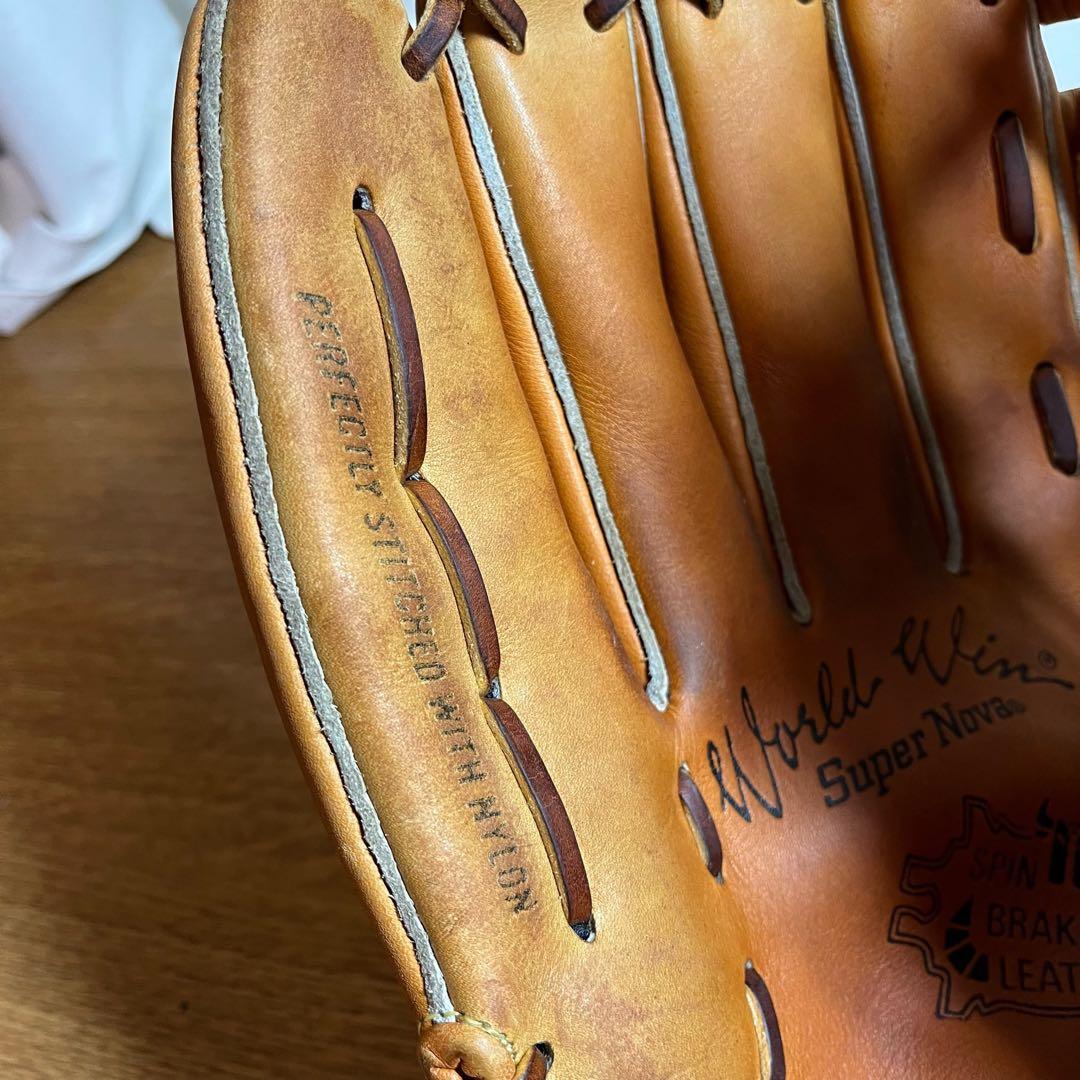 ミズノ ワールドウィン 一般硬式 グローブ グラブ 左投げ 外野用 極美品