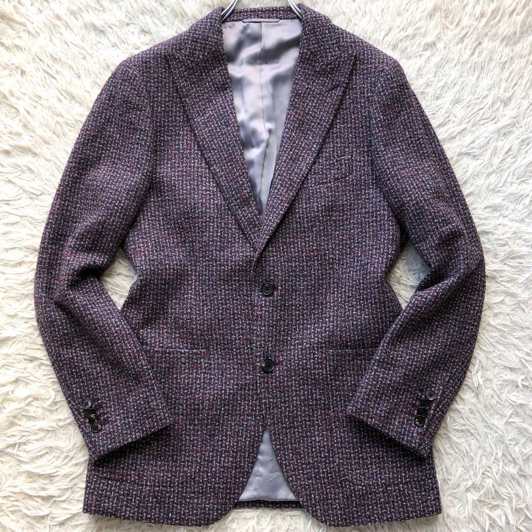 【極美品カノニコ ツイード三者混】ユニバーサルランゲージ　テーラードジャケット