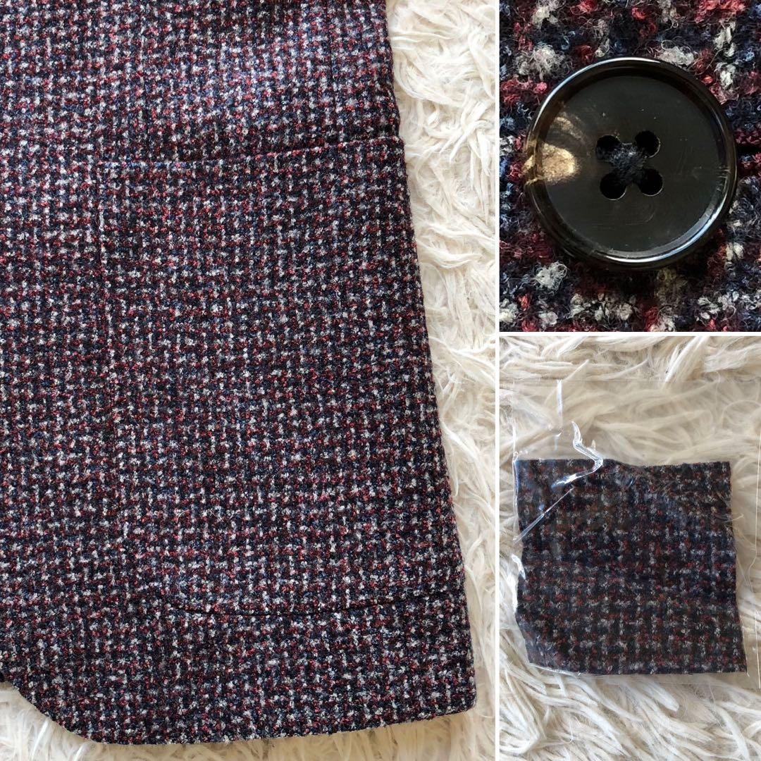 【極美品カノニコ ツイード三者混】ユニバーサルランゲージ　テーラードジャケット