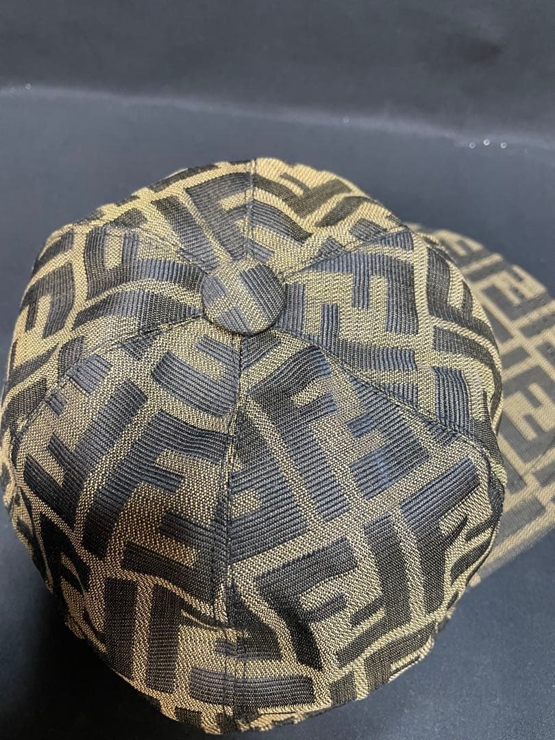 FENDI ズッカ柄　ロゴパターン キャップ　1401