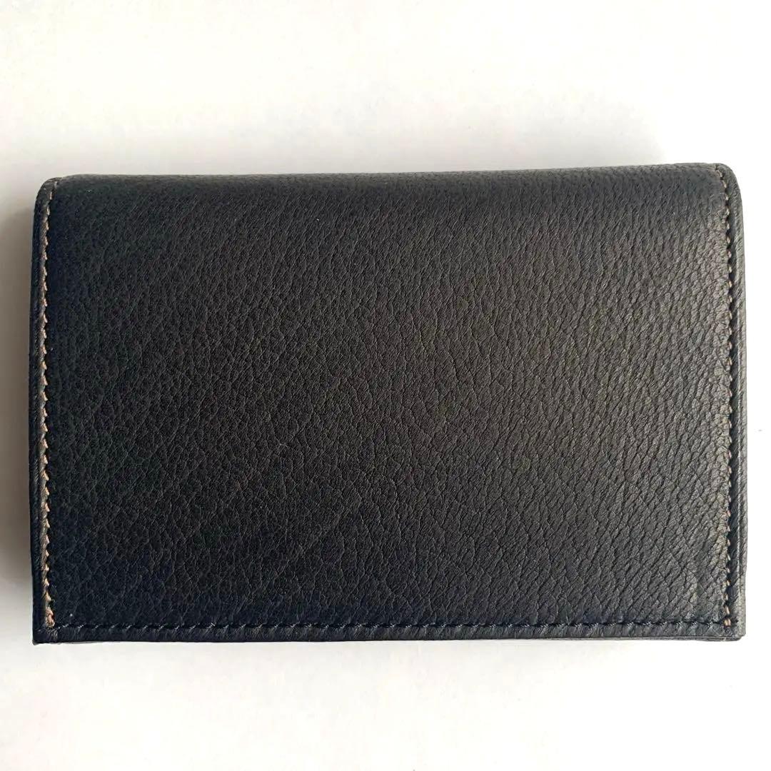 新品未使用 CYPRIS 名刺入れ キプリス2223 本革 ブラックレザー