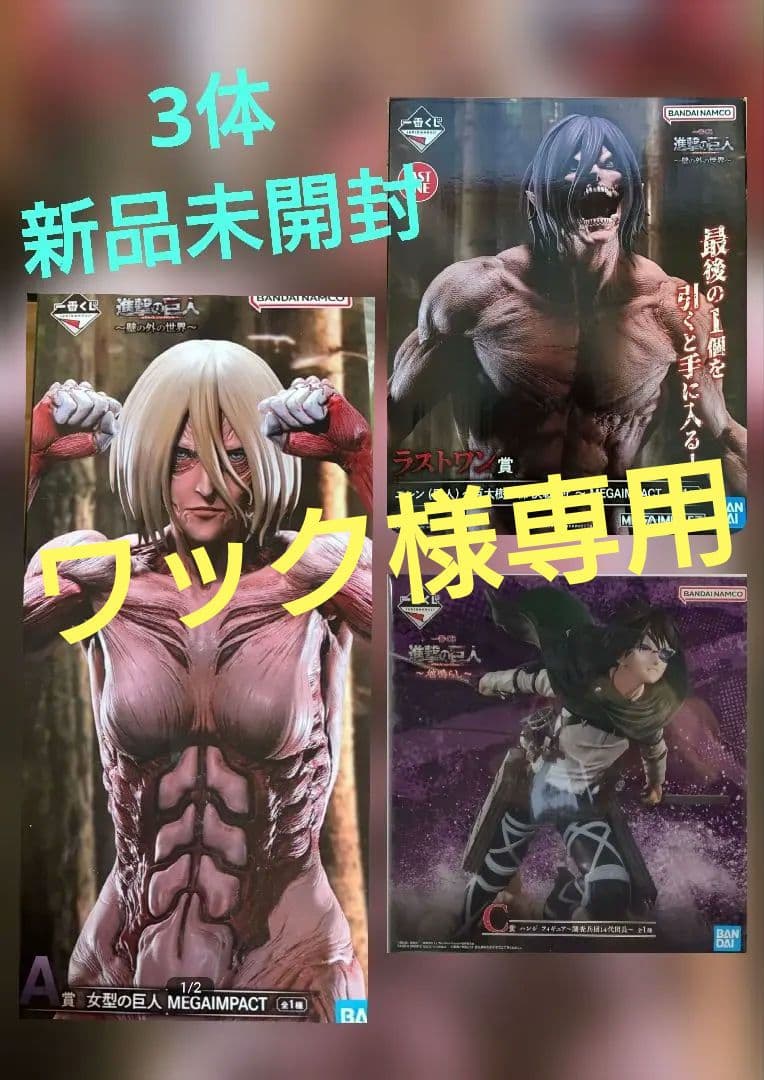 一番くじ 進撃の巨人～壁の外の世界～ A賞 ラストワン賞 新品未開封 C賞ハンジ