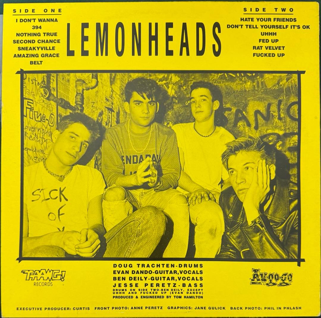 LEMONHEADS レコード　盤極美品　limited color vinyl