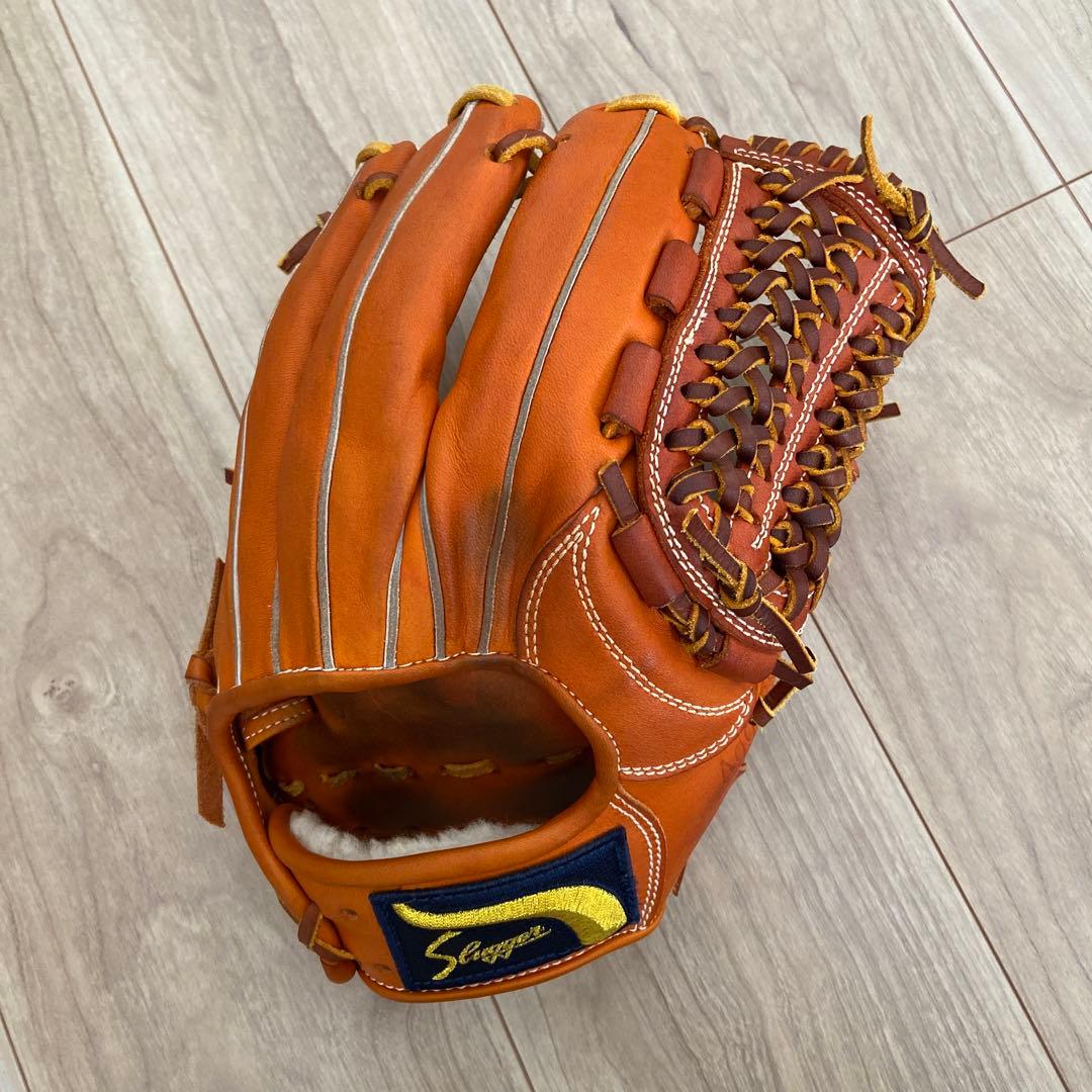 久保田スラッガー　軟式グラブ L7s KSオレンジ 東京支店　湯もみ型付け済み