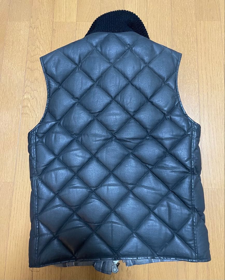 アディクトクローズ ワックスコットンキルティングベスト