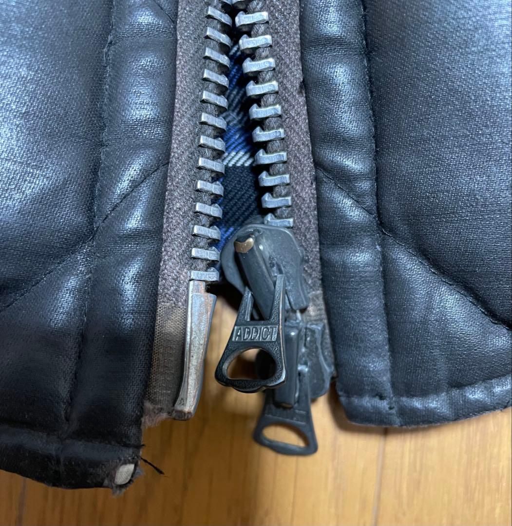 アディクトクローズ ワックスコットンキルティングベスト