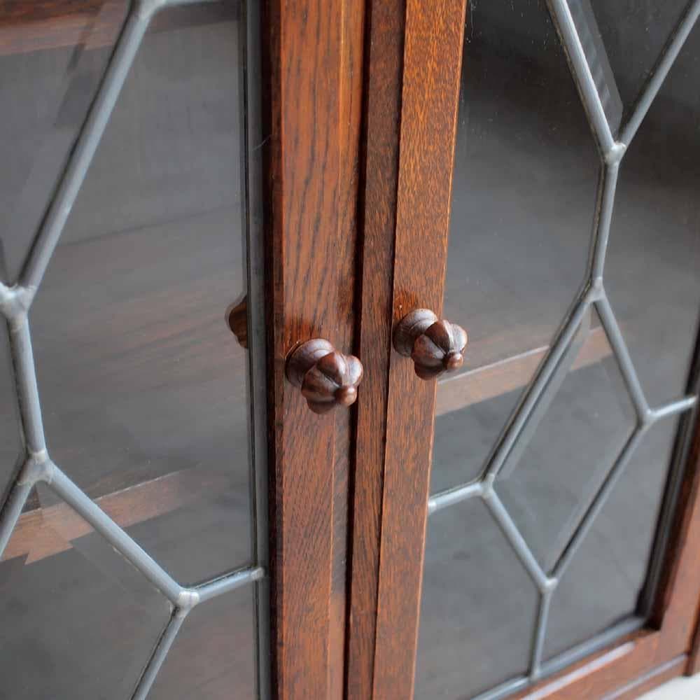 三越家具 ブルージュ/Brugge オーク材 ガラスキャビネット ZR24254