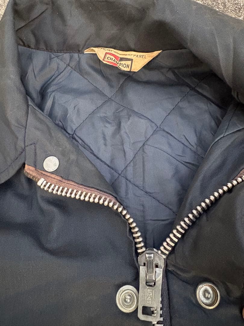 オフィシャル　チャンピオンプラグ　PLUGS コーチジャケット　80s ハーレー