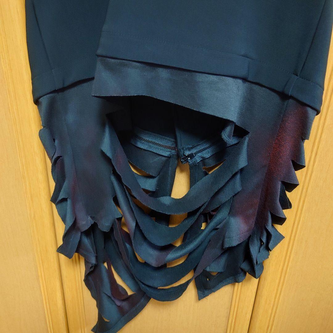 SEXPOT スタッズチェーン付きブラック　ダメージジャケット