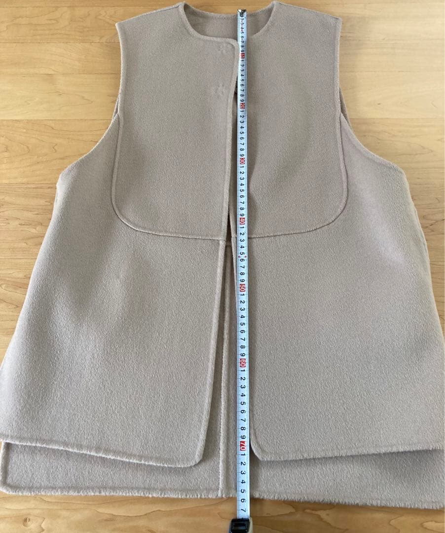 【美品】machatt マチャット　リバーウールベスト　ベージュ