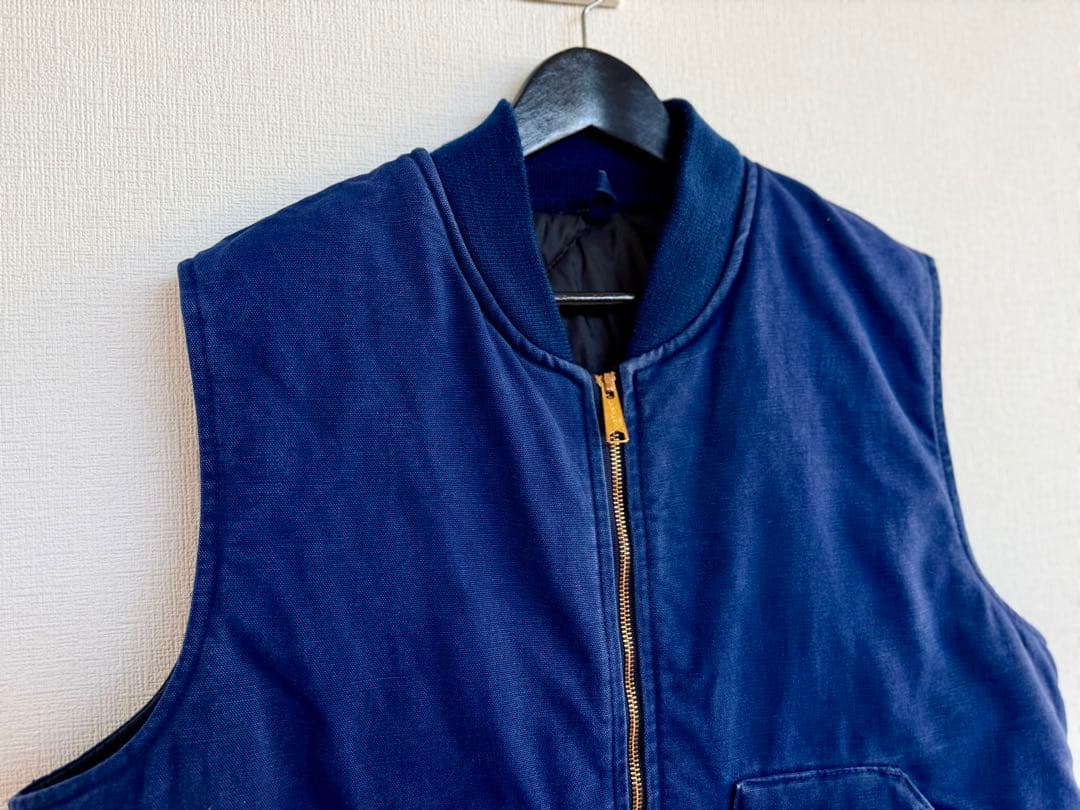 超超スペシャル 80s アメリカ製 カーハート ダック ベスト XL ブルー