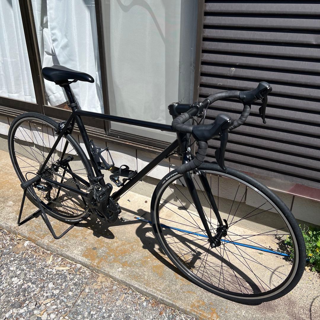 【引取限定】クロモリ ロードバイク SORA コンポ マットブラック 黒