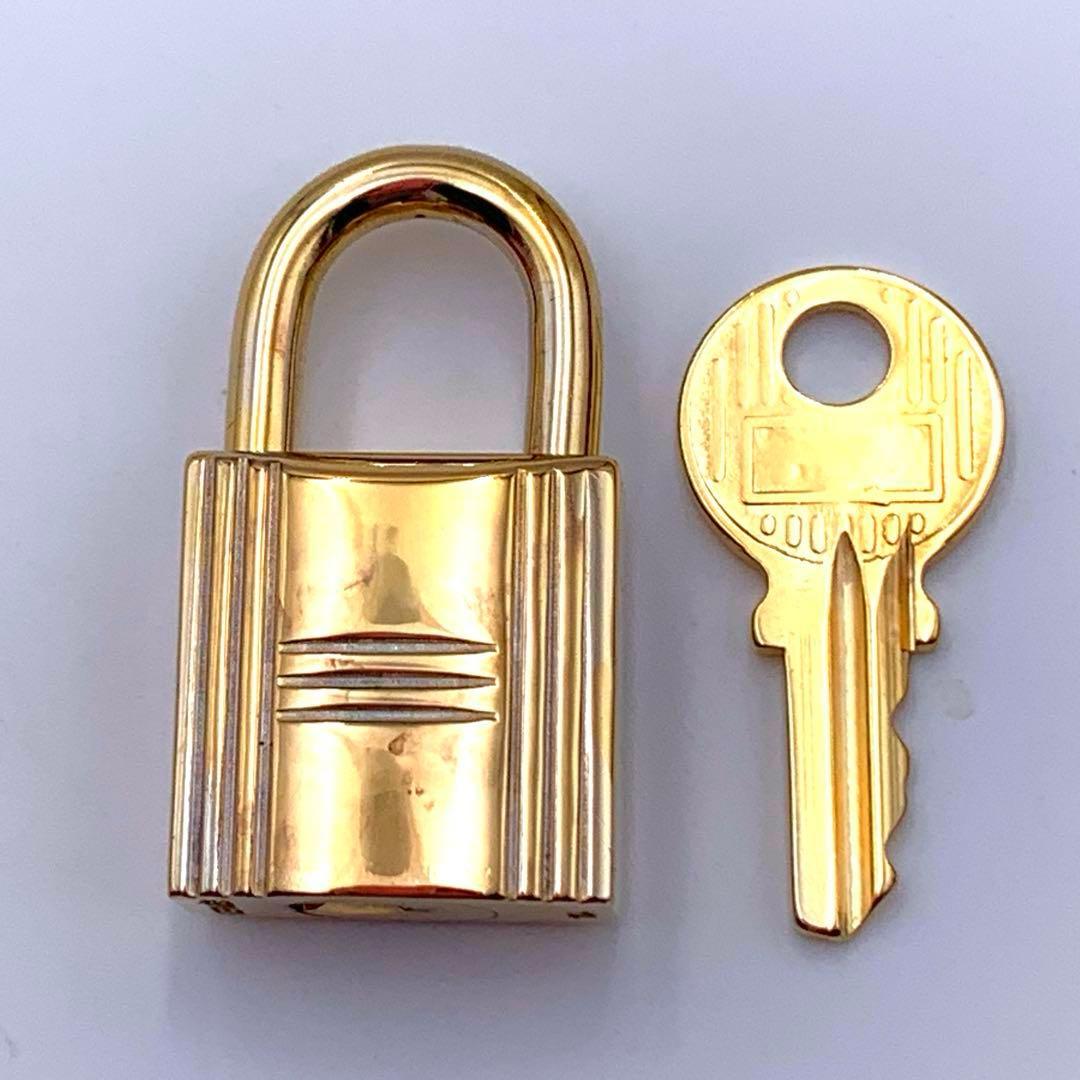 HERMESエルメス カデナ 104番 ゴールド 24Kメッキ 鍵付き 南京錠