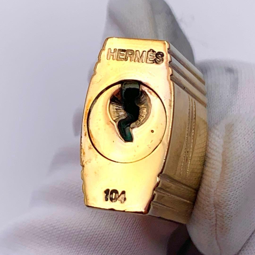 HERMESエルメス カデナ 104番 ゴールド 24Kメッキ 鍵付き 南京錠