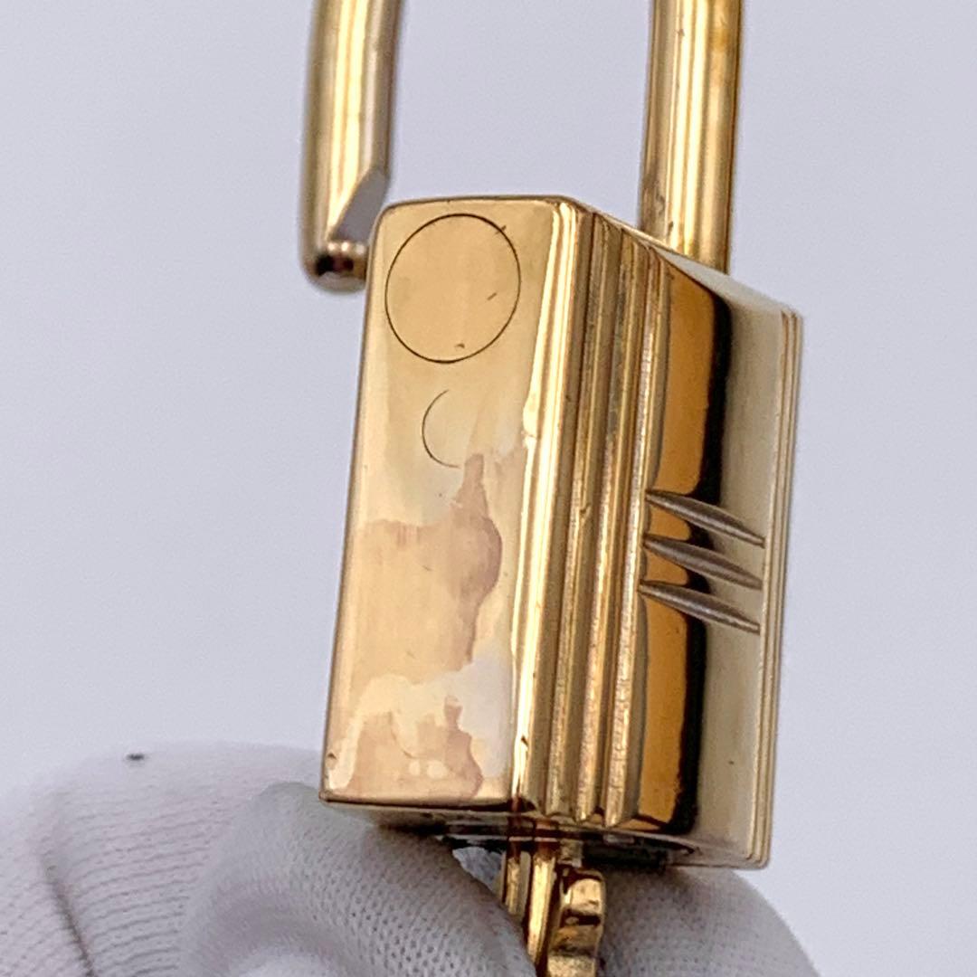 HERMESエルメス カデナ 104番 ゴールド 24Kメッキ 鍵付き 南京錠