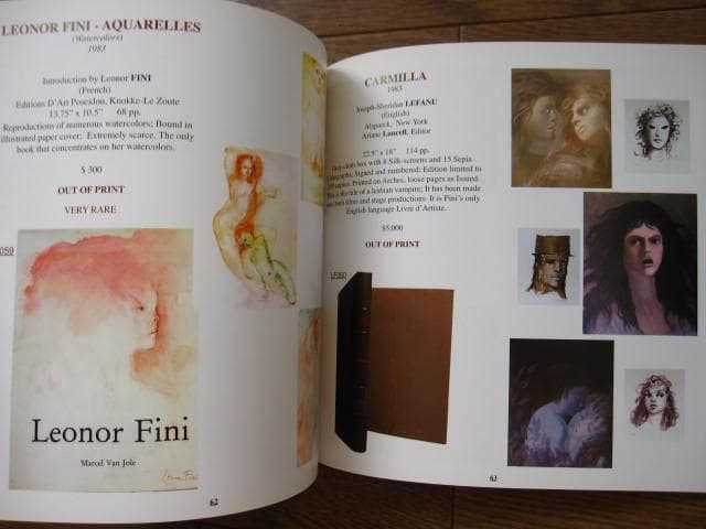 洋書 Illustrated Catalog of Leonor Fini Books