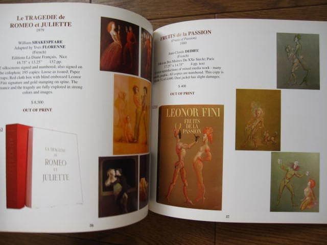 洋書 Illustrated Catalog of Leonor Fini Books