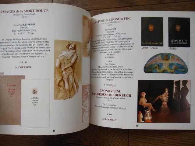 洋書 Illustrated Catalog of Leonor Fini Books