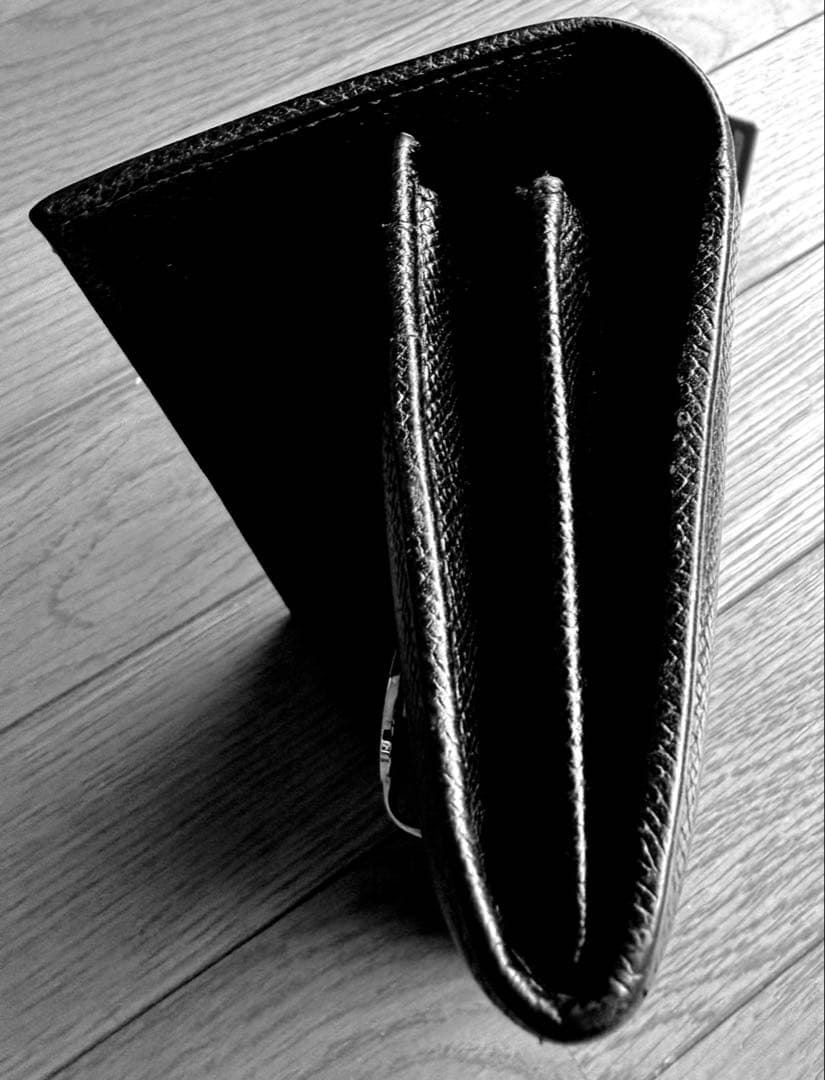 BVLGARI ブルガリ ロゴクリップ 二つ折り長財布 ブラック